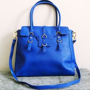 Hayden Harnett Capote Satchel in Ultramarine Blue